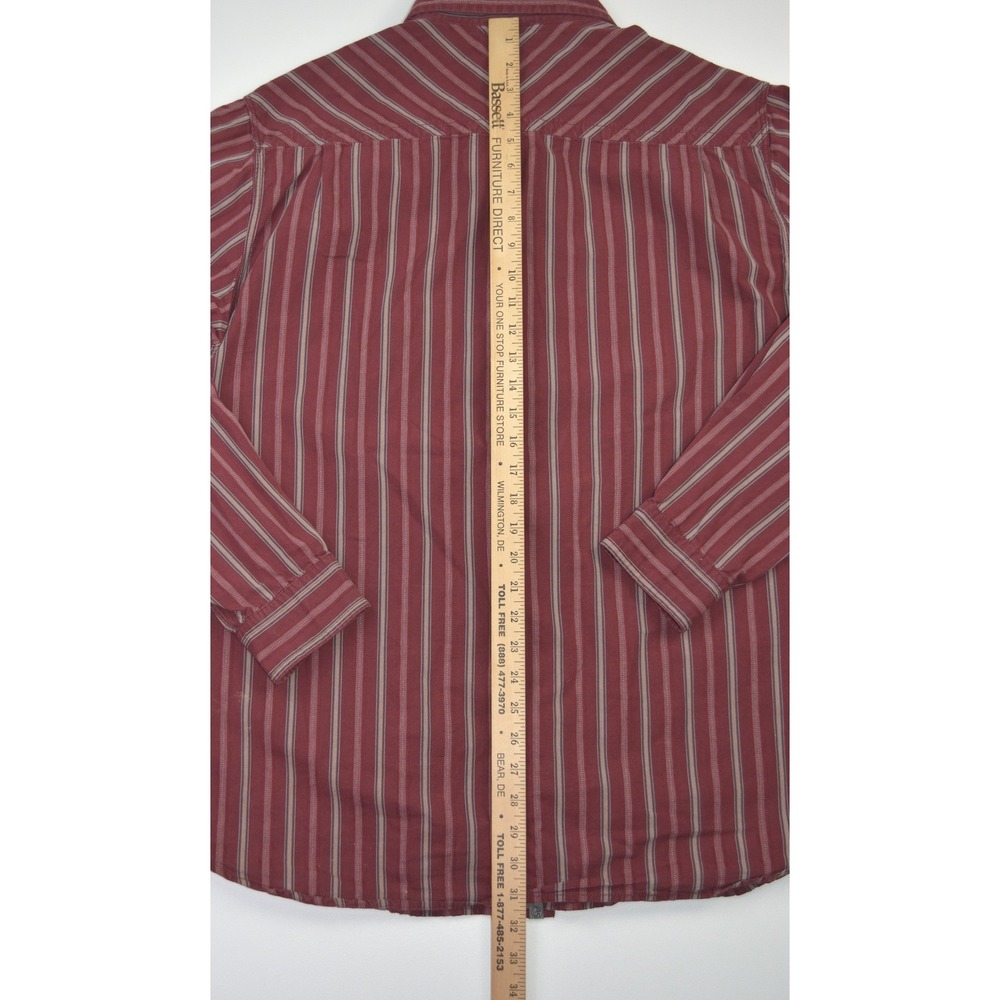 VTG The North Face Mens Plaid Button Up Shirt Long Sleeve‎ Red Tan XL - Picture 6 of 7